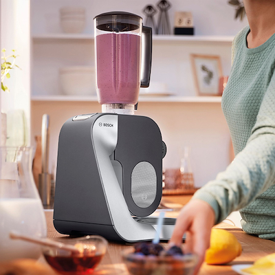 Bosch MUM58359 serie 4 køkkenmaskine med vægt sølv 1000 watt