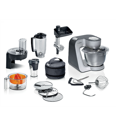 Bosch MUM58359 serie 4 køkkenmaskine med vægt sølv 1000 watt