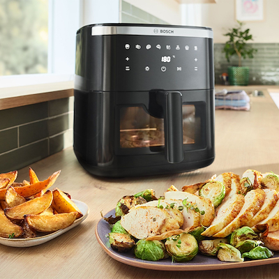 Bosch serie 6 MAF671B1 airfryer sort 7,2 liter 1800 watt