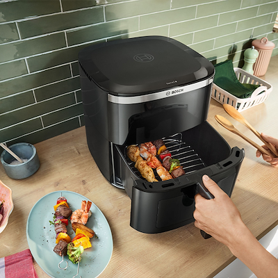 Bosch serie 6 MAF671B1 airfryer sort 7,2 liter 1800 watt