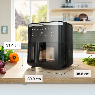 Bosch serie 6 MAF671B1 airfryer sort 7,2 liter 1800 watt