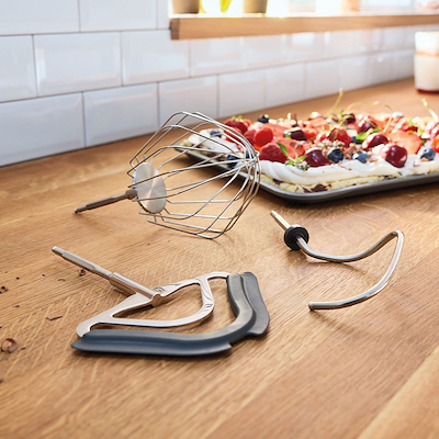 Bosch MUM5XL74 serie 4 køkkenmaskine med vægt hvid/champagne 1000 watt