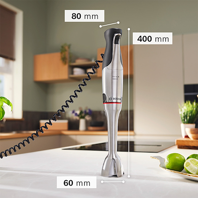 Bosch MSM8M934 serie 8 ErgoMaster stavblender stål 1500 watt