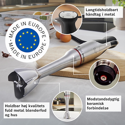 Bosch MSM8M934 serie 8 ErgoMaster stavblender stål 1500 watt