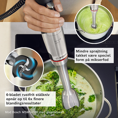 Bosch MSM8M934 serie 8 ErgoMaster stavblender stål 1500 watt