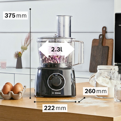 Bosch MultiTalent 3 foodprocessor sort 800 watt