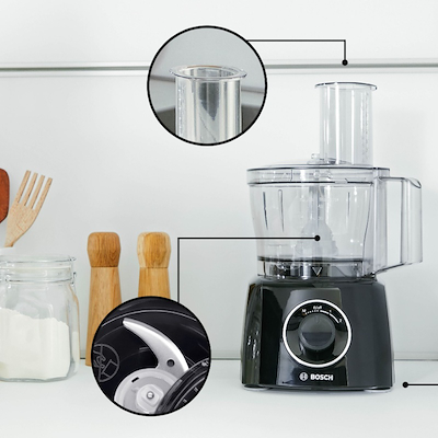 Bosch MultiTalent 3 foodprocessor sort 800 watt