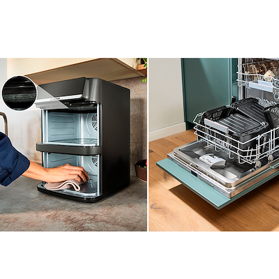 Bosch MAFD661B7 Serie 6 airfryer dobbelt stabel skuffe sort 12 liter