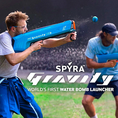 Spyra Gravity vandpistol til vandbomber blå