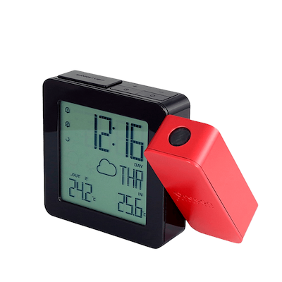 Oregon Scientific PROJI vækkeur & vejrstation med projektor rød