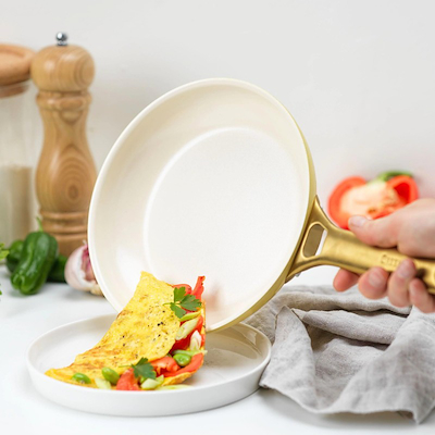 GreenPan Padova stegepandesæt gul 20+26 cm 2 stk.