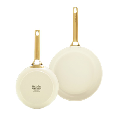 GreenPan Padova stegepandesæt creme 20+26 cm 2 stk.