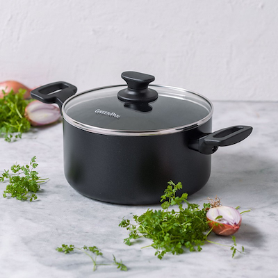 GreenPan Essence gryde sort 4.9 liter