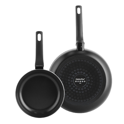 GreenPan Essence stegepandesæt sort 2 stk Ø20/28 cm