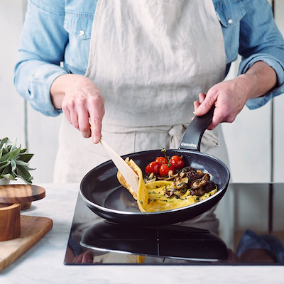 GreenPan Essence stegepandesæt sort 2 stk Ø24/Ø28 cm