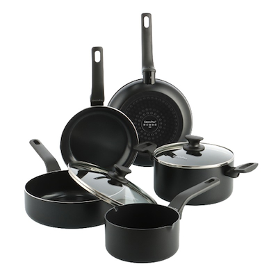 Greenpan Essence grydesæt sort 9 dele