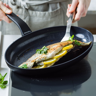 GreenPan Essence fiskepande oval 32x22 cm