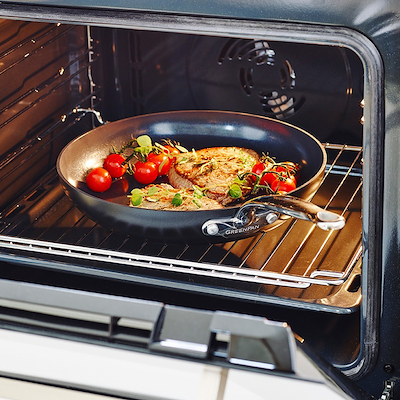 GreenPan Barcelona stegepande sort Ø30 cm