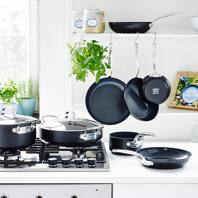 GreenPan Barcelona sauterpande med låg sort Ø28 cm