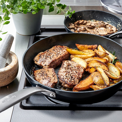 GreenPan Copenhagen stegepandesæt sort 20+28 cm 2 stk.