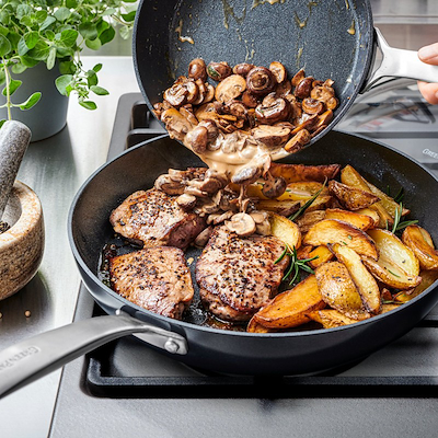 GreenPan Copenhagen stegepandesæt sort 20+28 cm 2 stk.