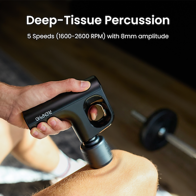 Renpho R-WMG12 Active Mini massagepistol sort 14,5 cm
