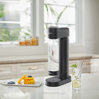 Philips GoZero sodavandsmaskine sort plast inkl. CO2-flaske