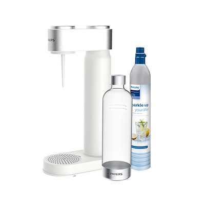 Philips GoZero sodavandsmaskine hvid inkl. CO2-flaske