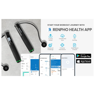 Renpho Q008 smart sjippetov sort L 3 meter