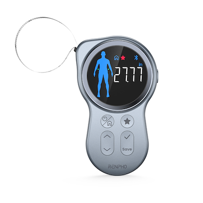 Renpho Smart Tape Measure kropsmålebånd sort L 150 cm