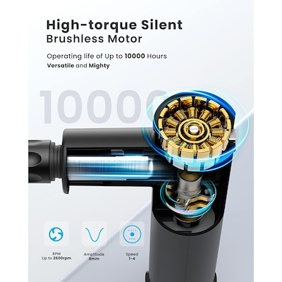 Renpho Extend massagepistol sort H 35,8 cm