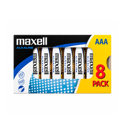 Maxell Alkaline AA/LR6 batterier 8 stk.