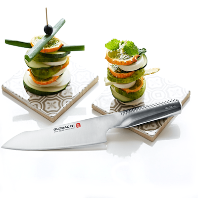 Global Ni Santoku kokkekniv 32 cm