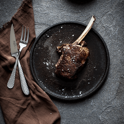 Global steakbestik sæt 4 dele stål