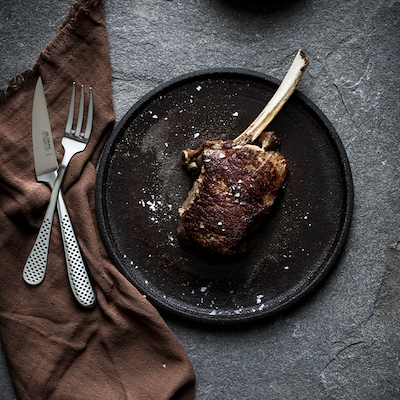 Global steakbestik sæt 4 dele stål