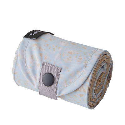 Shupatto foldbar taske medium beige/lyseblå 15 liter