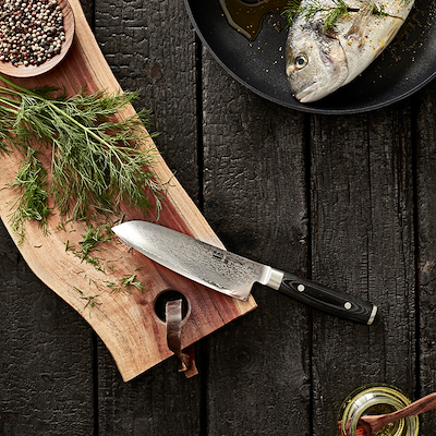 Yaxell Ran Santoku kniv 16,5 cm