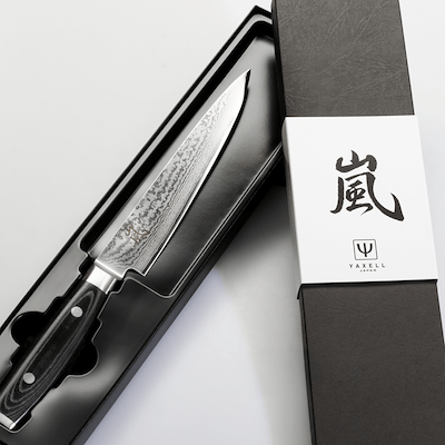 Yaxell Ran kødkniv sort 18 cm