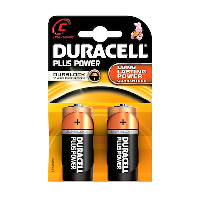 Duracell Plus Power C-batterier 2 pk