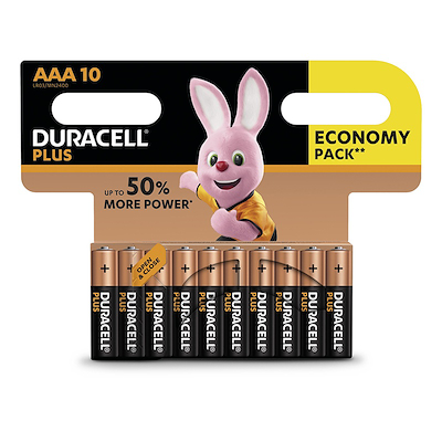 Duracell Plus Power AAA batterier 10 stk