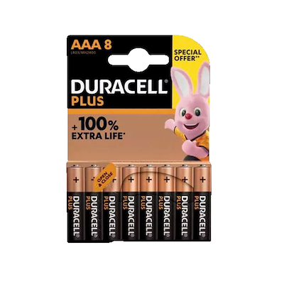 Duracell Plus AAA 8-pak