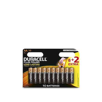 Duracell Plus Batterier AA 10 Stk.