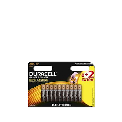 Duracell Plus Batterier AAA 10 Stk.