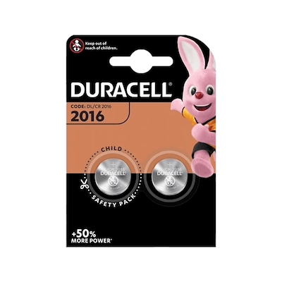 Duracell CR2016 lithium batteri 2 stk. 3 volt