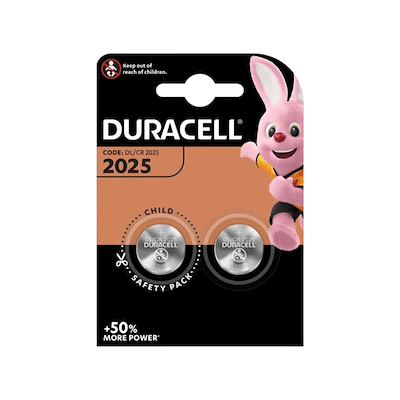 Duracell CR2025 lithium batteri 2 stk. 3 volt
