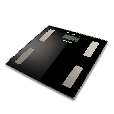 Salter badevægt med kropsanalyse max 180 kg sort