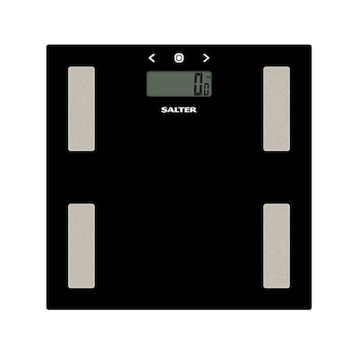 Salter badevægt med kropsanalyse max 180 kg sort