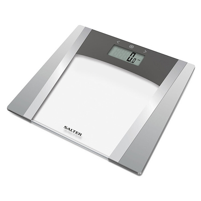 Salter badevægt med kropsanalyse max 180 kg grå
