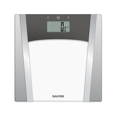 Salter badevægt med kropsanalyse max 180 kg grå