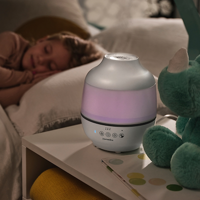 Homedics luftbefugter & diffuser ultrasonisk hvid